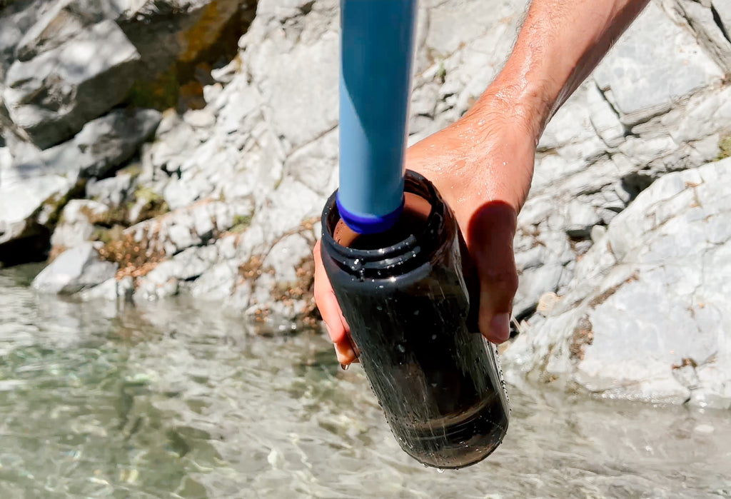 AquaNow Midnight Black Bottle With Advanced Filtration